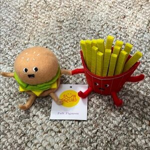 Burger and Fries Felt Figures